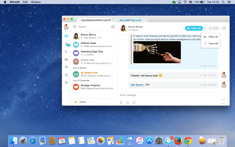 online chat apps for mac
